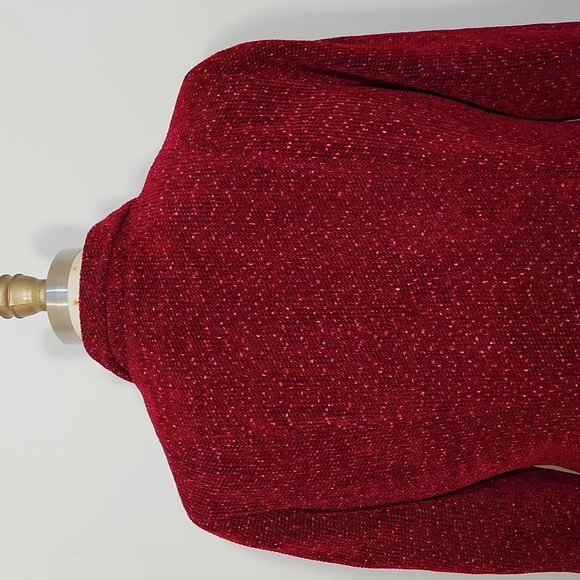 Lynn Yarrington Red Tweed Blazer Size S/M - Picture 6 of 8